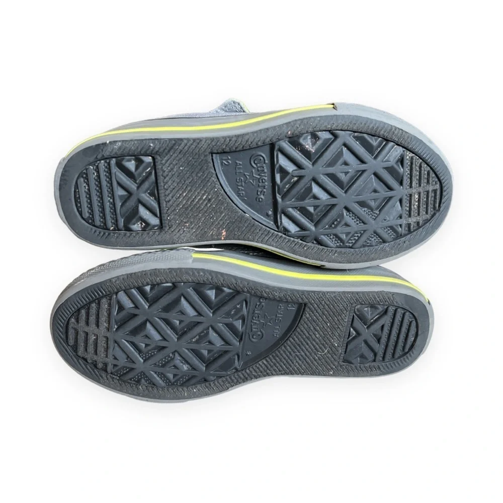 Converse‎ All Star Chuck Taylor Unisex Size 12 Gray Lime Green Shoes